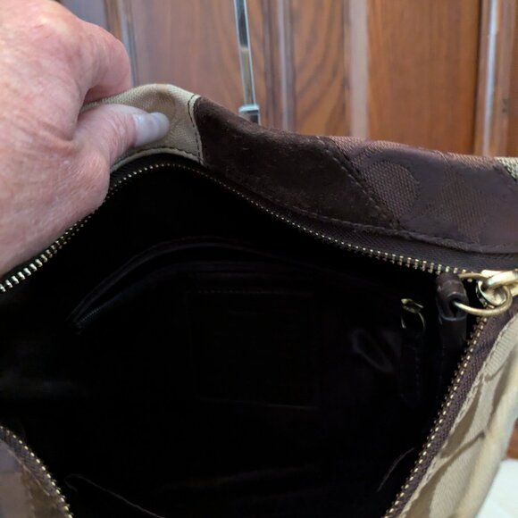 Coach Y2K Chevron Suede Patchwork bag F17706 - Picture 11 of 11